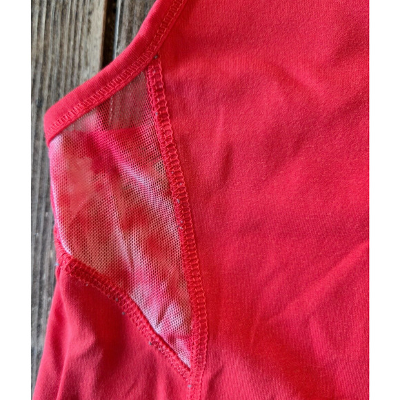 Umbro Girls Tank Top Small Pink Mesh Scoop Neck Racerback Activewear Running - Picture 2 of 8